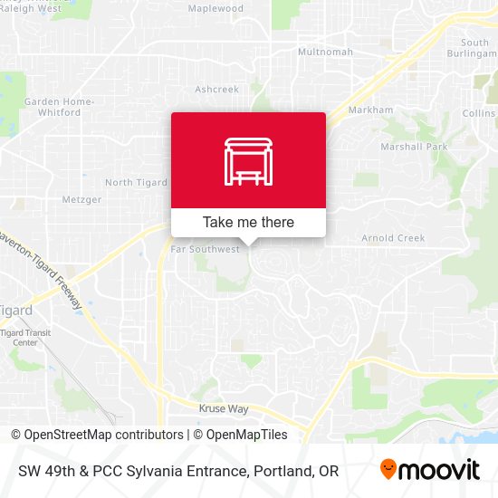 Mapa de SW 49th & PCC Sylvania Entrance
