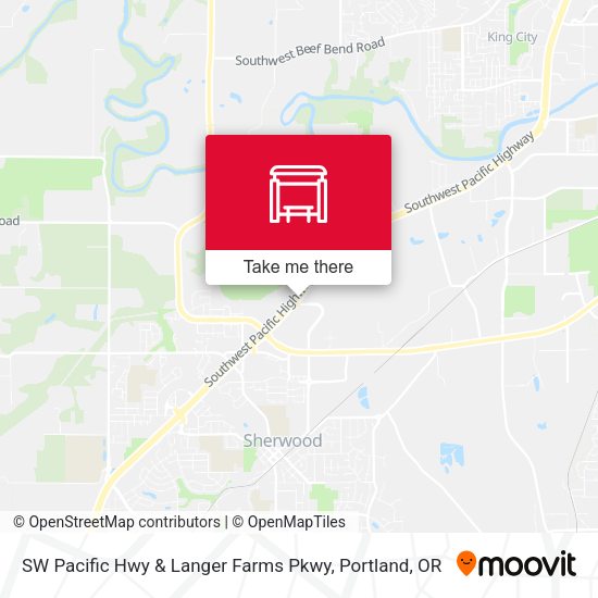 SW Pacific Hwy & Langer Farms Pkwy map