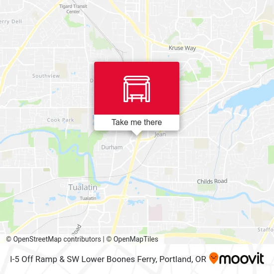 I-5 Off Ramp & SW Lower Boones Ferry map