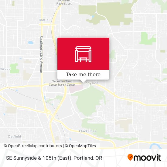 SE Sunnyside & 105th (East) map