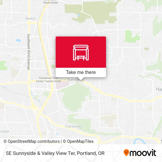 SE Sunnyside & Valley View Ter map