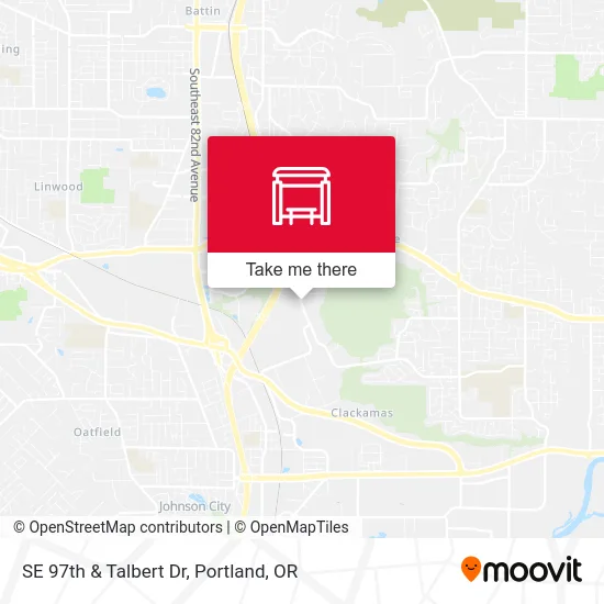 Mapa de SE 97th & Talbert Dr