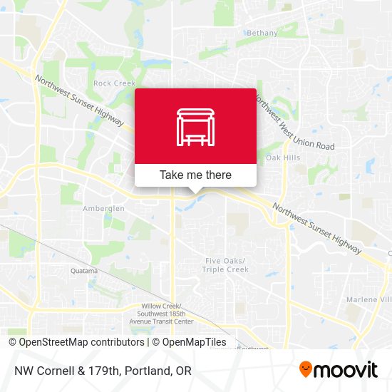 Mapa de NW Cornell & 179th