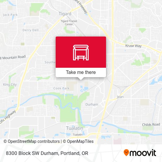 8300 Block SW Durham map