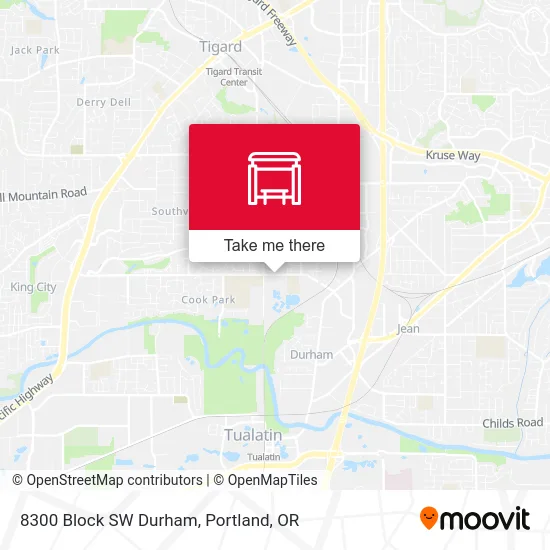 8300 Block SW Durham map