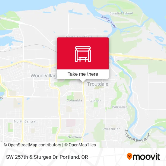 SW 257th & Sturges Dr map