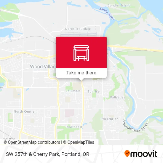 SW 257th & Cherry Park map