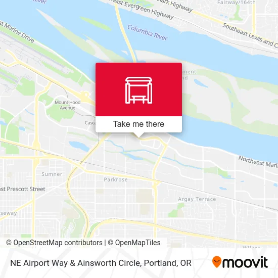 Mapa de NE Airport Way & Ainsworth Circle