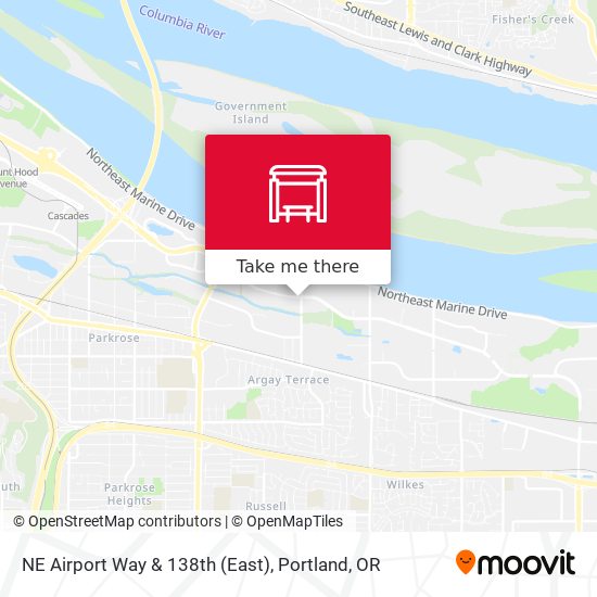 NE Airport Way & 138th (East) map