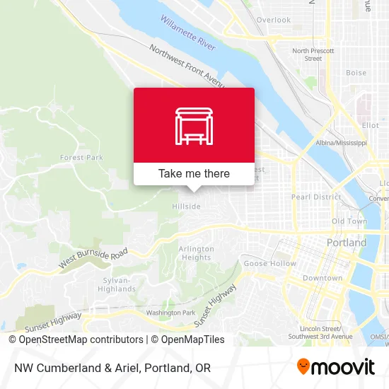 NW Cumberland & Ariel map