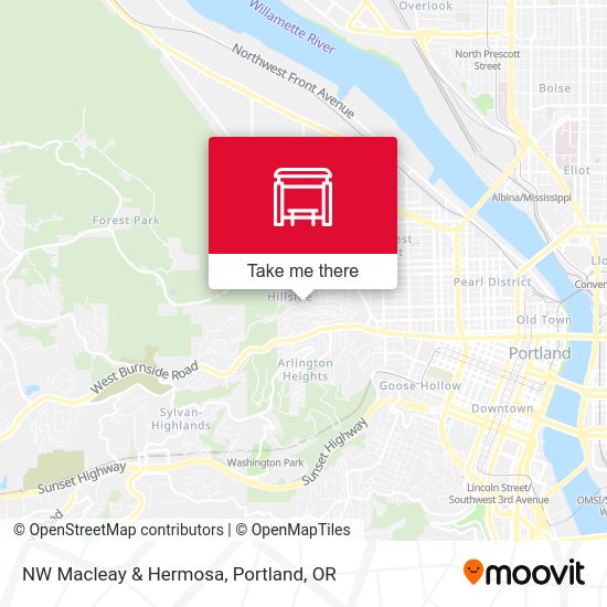 Mapa de NW Macleay & Hermosa
