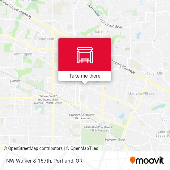 NW Walker & 167th map