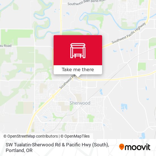 SW Tualatin-Sherwood Rd & Pacific Hwy (South) map