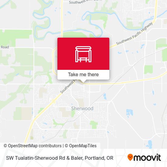 SW Tualatin-Sherwood Rd & Baler map