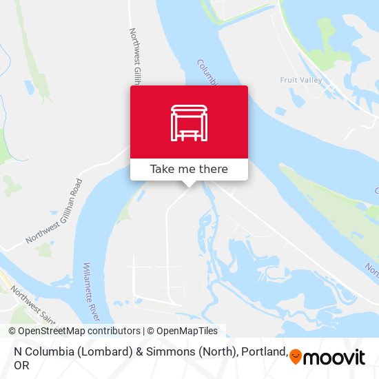 Mapa de N Columbia (Lombard) & Simmons (North)