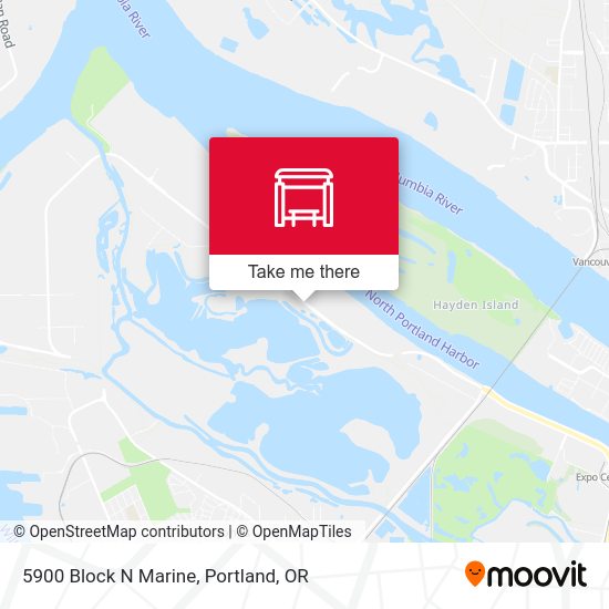 5900 Block N Marine map