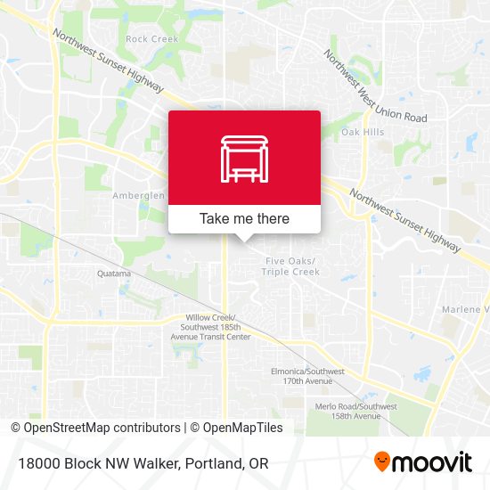 18000 Block NW Walker map
