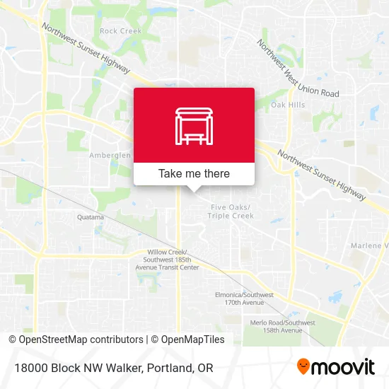 18000 Block NW Walker map
