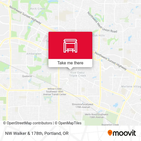 NW Walker & 178th map