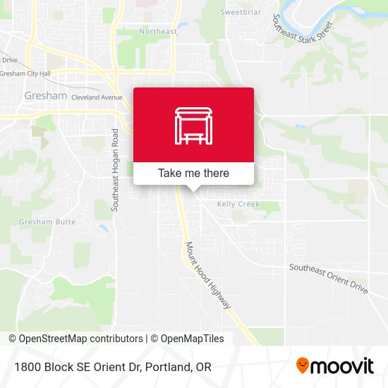 1800 Block SE Orient Dr map