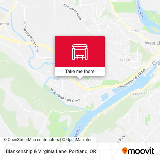 Blankenship & Virginia Lane map