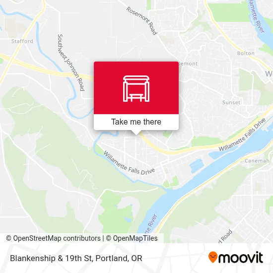 Blankenship & 19th St map