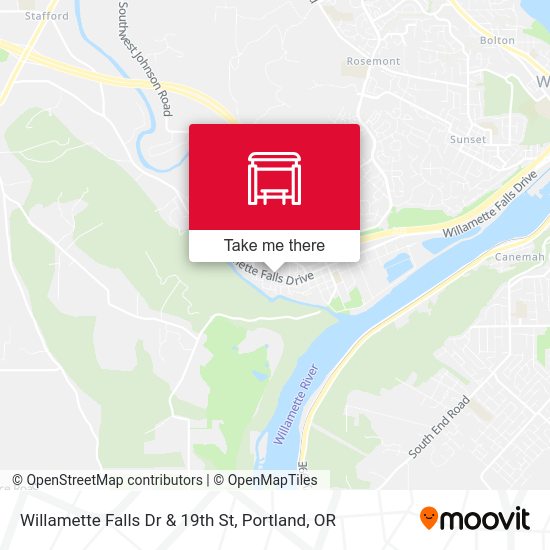 Mapa de Willamette Falls Dr & 19th St