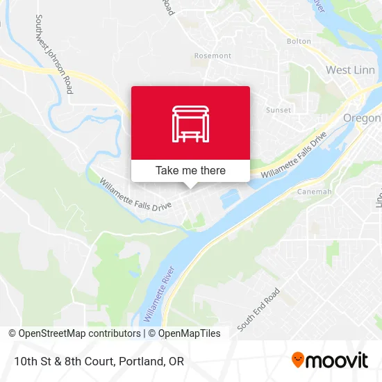 10th St & 8th Court map