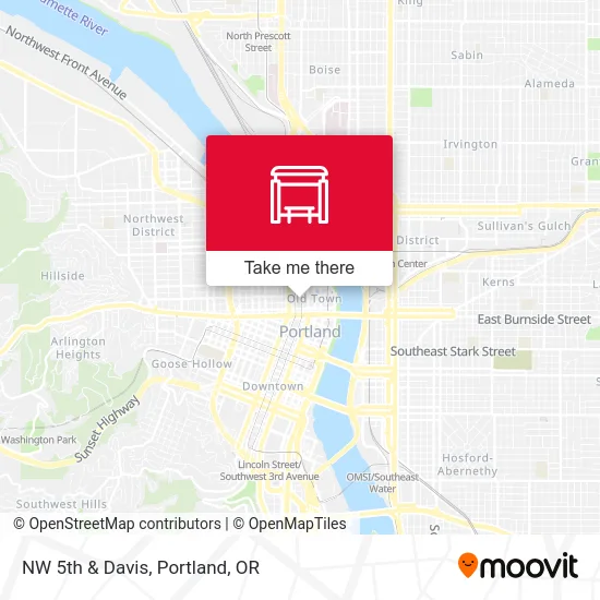 Mapa de NW 5th & Davis