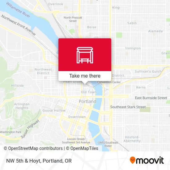 Mapa de NW 5th & Hoyt