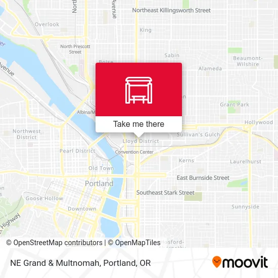 Mapa de NE Grand & Multnomah