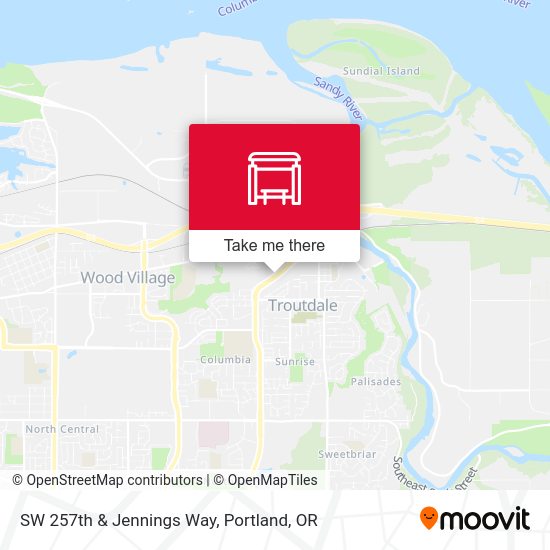 SW 257th & Jennings Way map