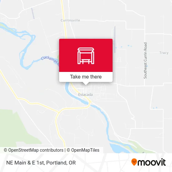 NE Main & E 1st map