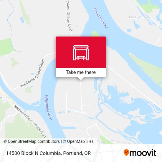 14500 Block N Columbia map