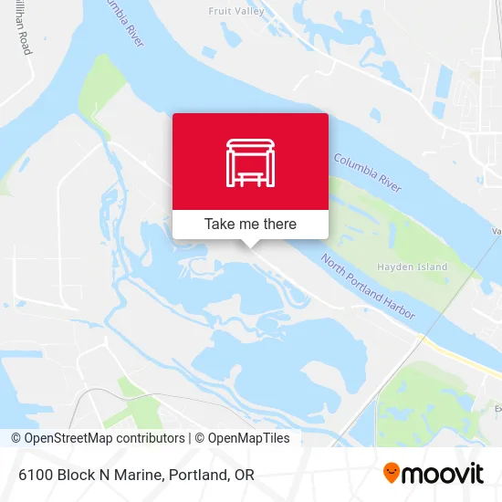 6100 Block N Marine map