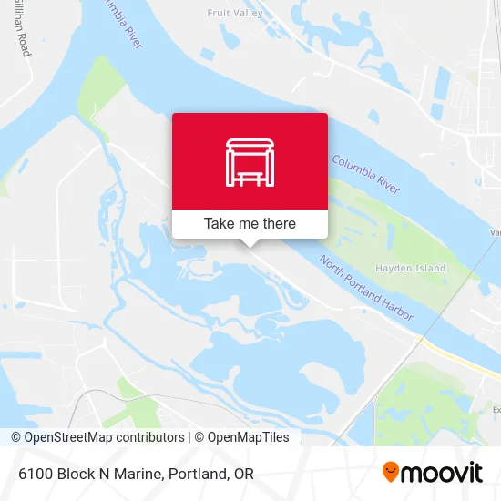 6100 Block N Marine map