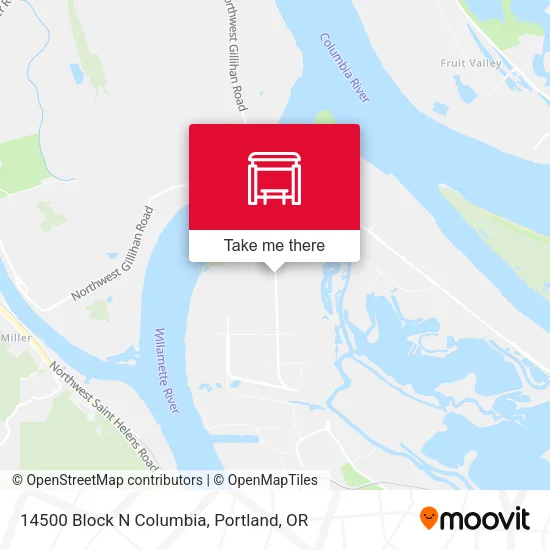 14500 Block N Columbia map