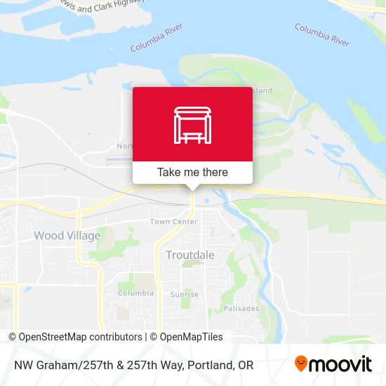NW Graham/257th & 257th Way map