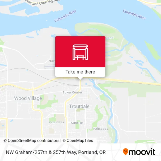 NW Graham/257th & 257th Way map