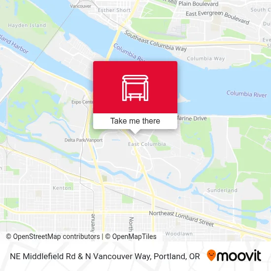 NE Middlefield Rd & N Vancouver Way map