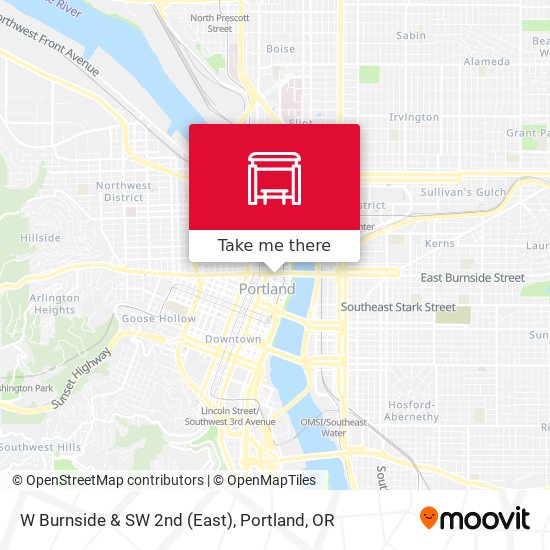 Mapa de W Burnside & SW 2nd (East)