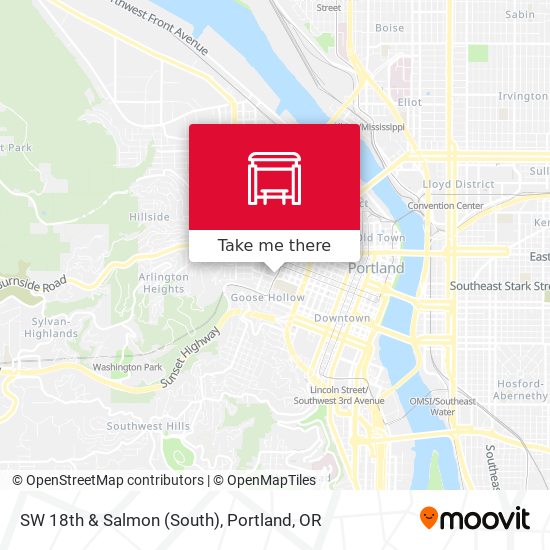 SW 18th & Salmon (South) map