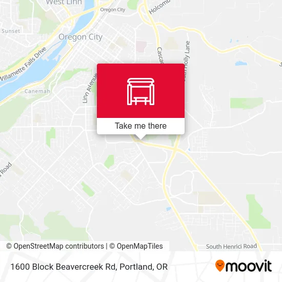 1600 Block Beavercreek Rd map