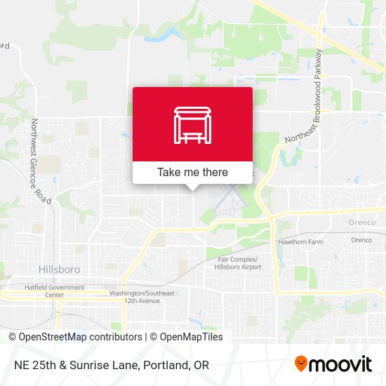 NE 25th & Sunrise Lane map