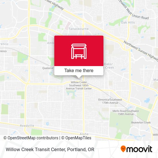Mapa de Willow Creek Transit Center