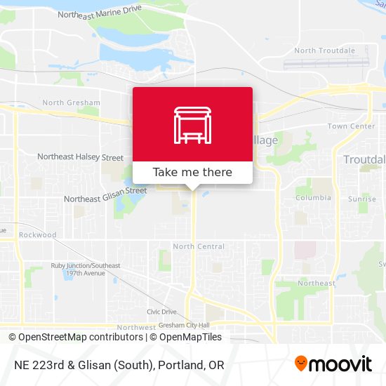 NE 223rd & Glisan (South) map