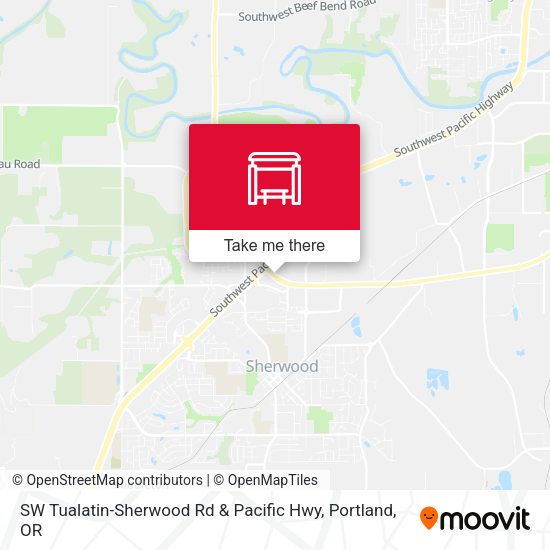 SW Tualatin-Sherwood Rd & Pacific Hwy map