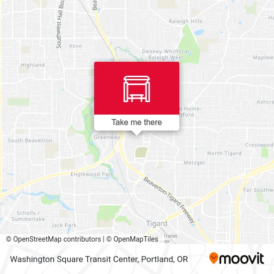Mapa de Washington Square Transit Center
