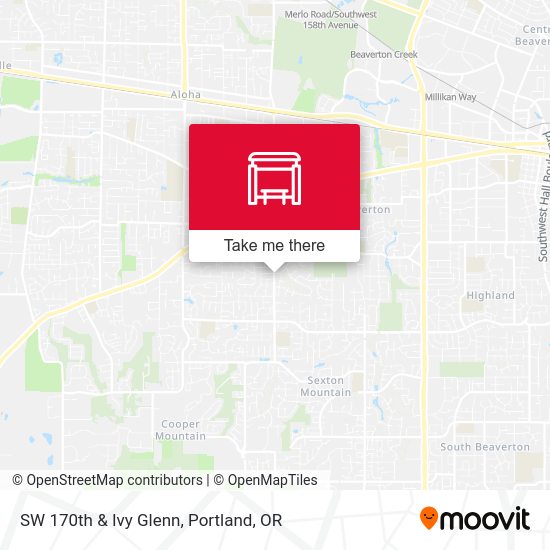 SW 170th & Ivy Glenn map