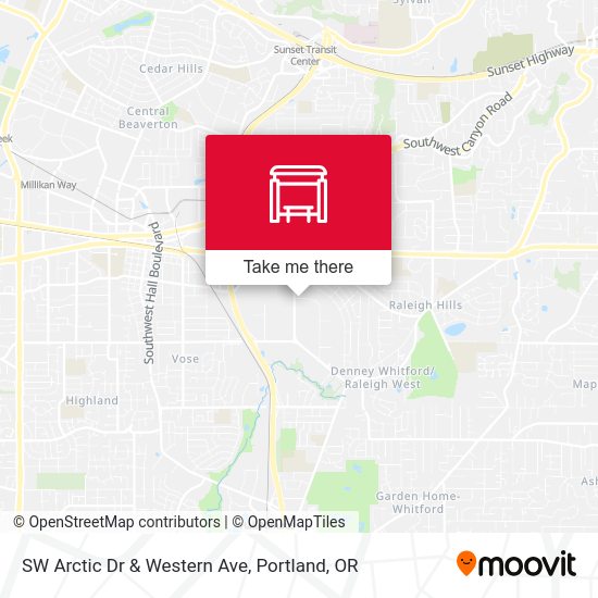 SW Arctic Dr & Western Ave map